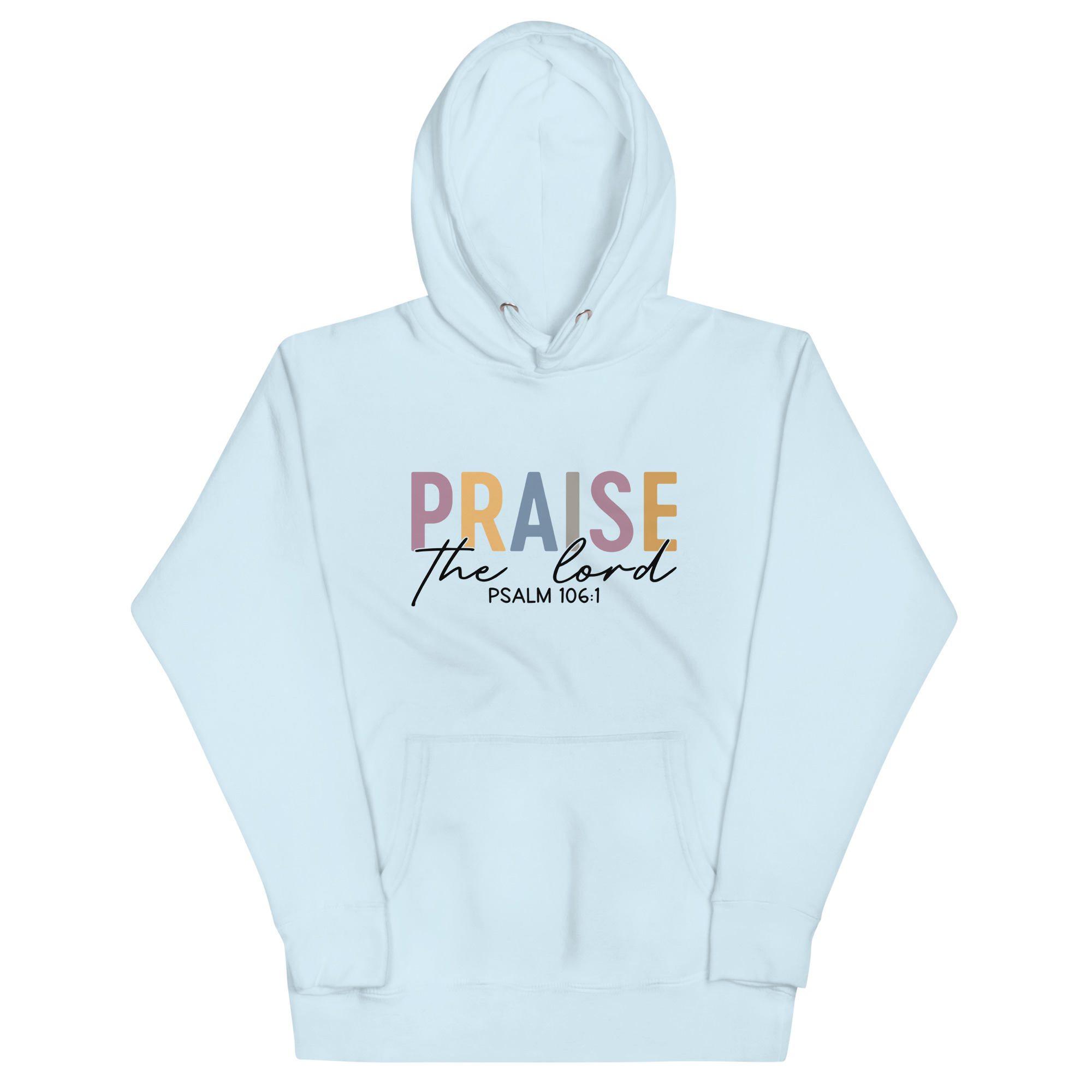 Praise the lord unisex-premium-hoodie-blue front