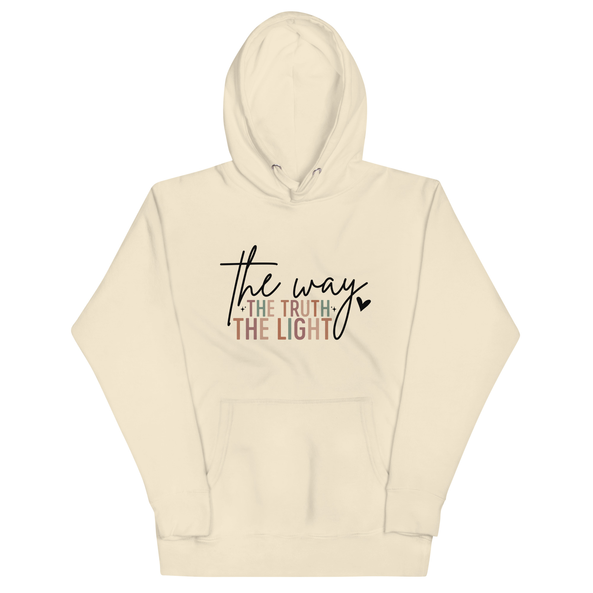 The way the truth and the light unisex-premium-hoodie-bone-front-6715dbf921440