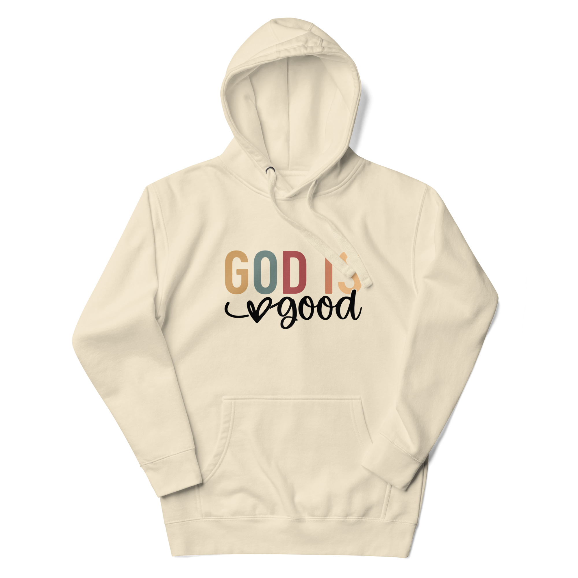 god is good unisex-premium-hoodie-bone-front