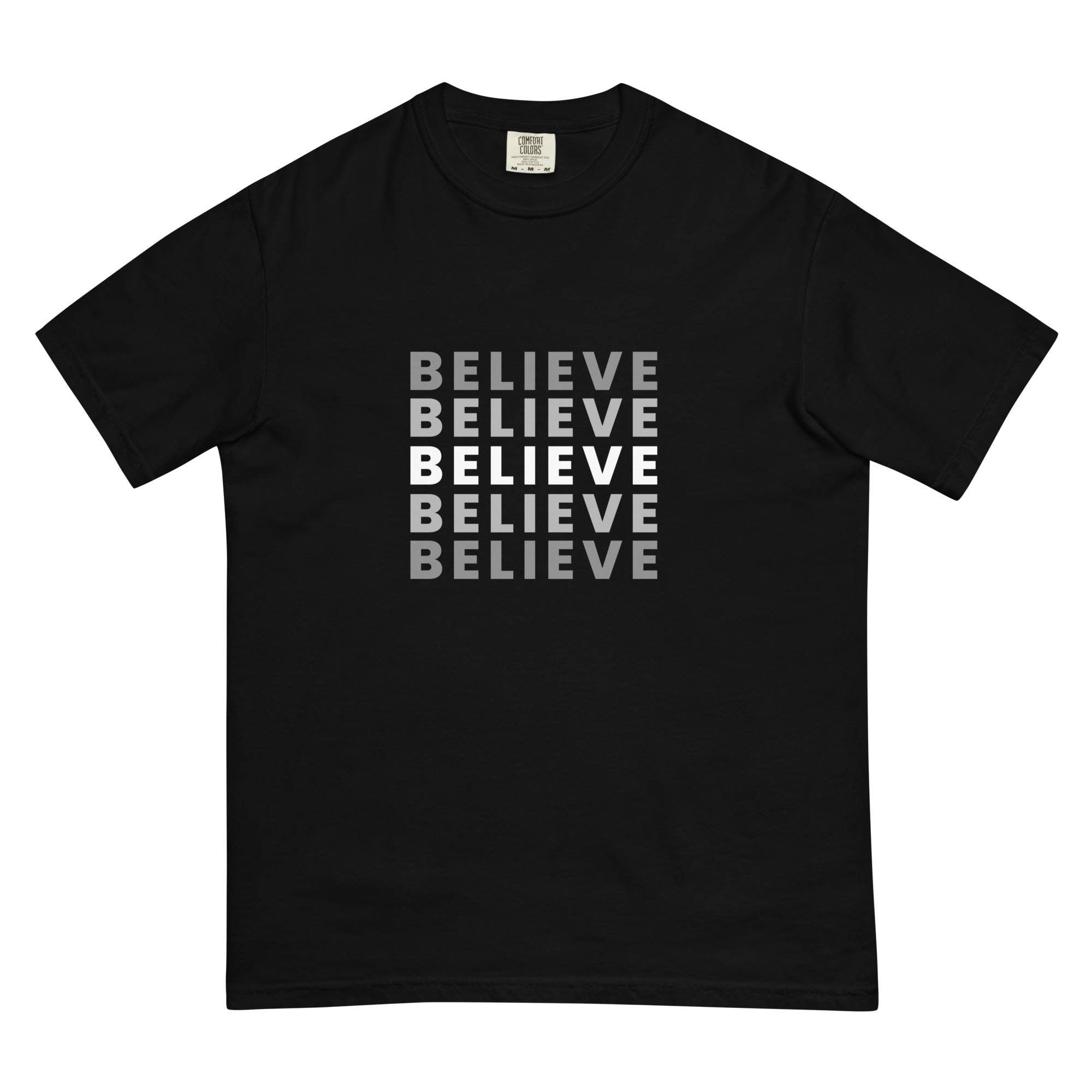 Believe Unisex t-shirt black