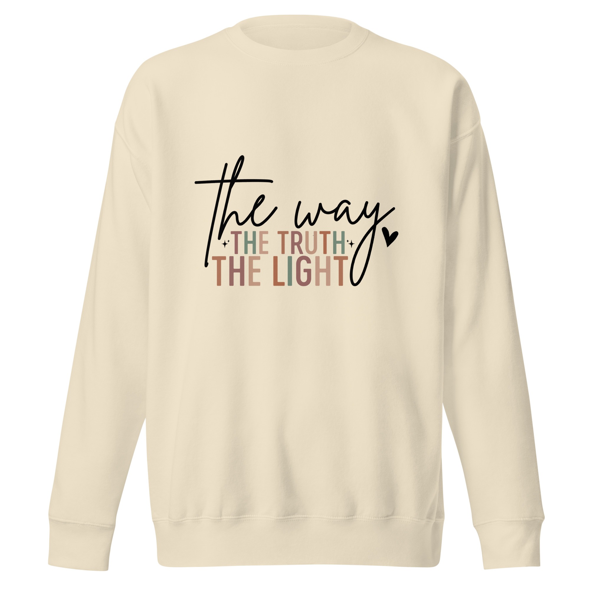 The Way, The Truth, and The Light Unisex Sweatshirt bone