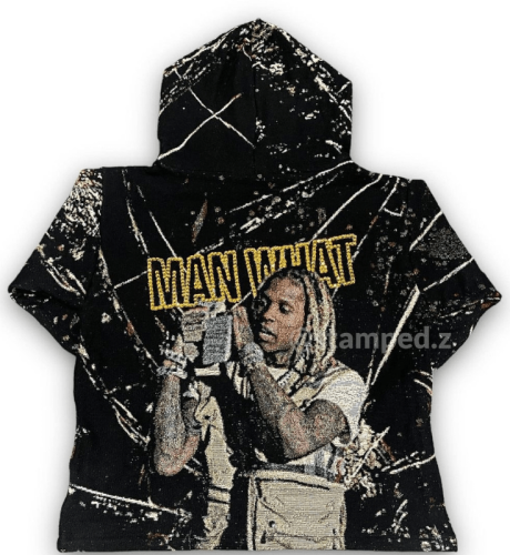 custom lil durk tapestry hoodie